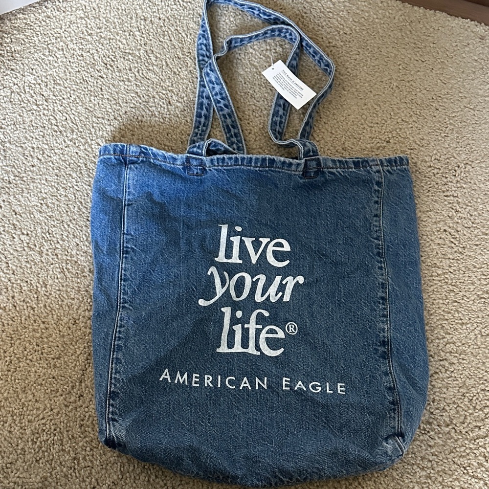 American Eagle Denim Tote Bag